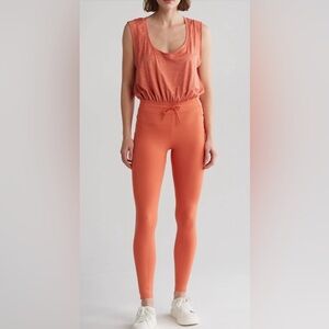 Free People “Off to the Races” Sleeveless Jumpsuit FP Movement Size Small